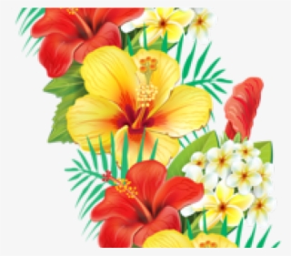Tropical Clipart Exotic Flower - Hawaiian Tropical Flower Transparent