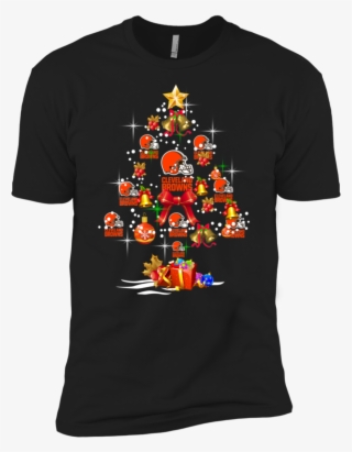 Cleveland Browns Christmas Tree Premium T-shirt