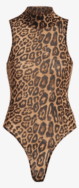 Leopard Print High Cut Bodysuit - Pattern