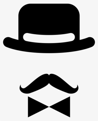 Png File Svg - Mustache And Hat Png