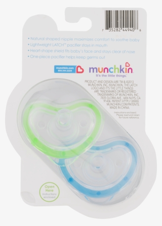 Munchkin Latch Natural Shape Newborn Pacifier, 0 Months, - Munchkin
