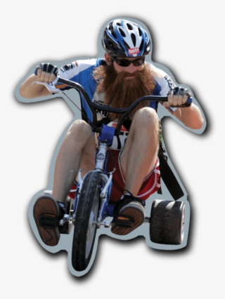 Free Png Download Bearded Guy On Bike Png Images Background - Racing Bicycle
