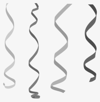 Silver Streamers Cliparts Free Download Clip Art - Silver Streamers Transparent Background