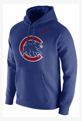 Nike Mlb Chicago Cubs Club Fleece Logo Pullover Hoodie - University Of Tennessee Chattanooga Hoodie
