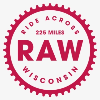 Raw Logo Red - Ride Across Wisconsin 2019