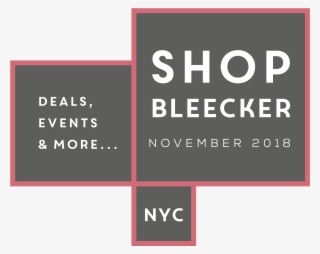 #shopbleecker For The Holidays - Sign