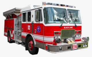 Engines E - Fire Engine White Background