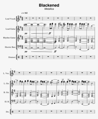 Blackened - Metallica - Sheet Music