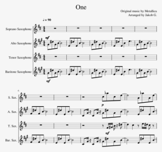 One ~ Sax Quartet - Hamilton Alto Sax Sheet Music