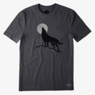 Men's Howling Wolf Crusher Tee - Life Is Good Shirt