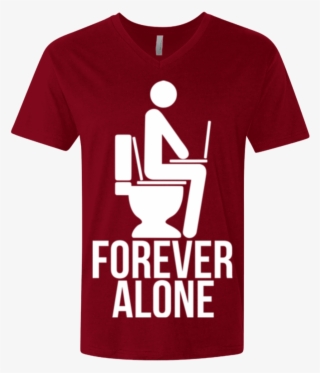 Forever Alone Men's Premium V-neck - Reyez I Do This All