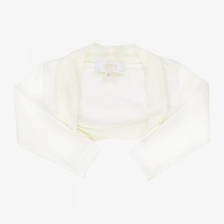 Cream Shrug In Cotton Jersey - Coprispalle 12 Mesi Bianco