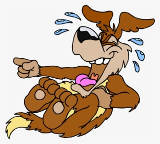 Png Freeuse Stock Laughing Clipart Free - Dog On His Back Laughing