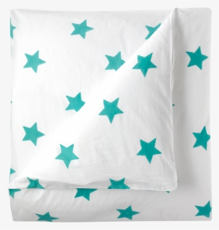 Turquoise Blue Star Single Duvet Cover - Love You To The Moon And Back Png