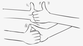 Thumb Wrestling In Stereo - Drawing