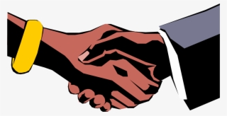 Vector Illustration Of Male And Female African American - African American Handshake Png