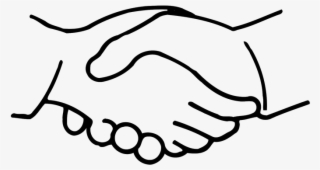 Cartoon Clip Art Hand Transprent Png - Hands Shaking Clipart