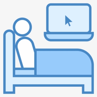Travailler Au Lit Icon - Cuarto Png Vector