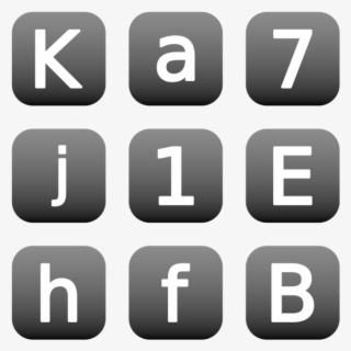 Alphanum Icon In Style Flat Rounded Square White On - Icon