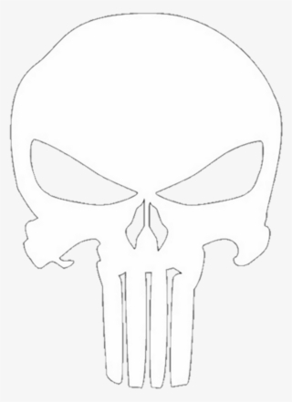 Report Abuse - White Punisher Skull Png