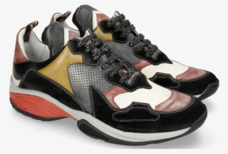 Sneakers Kobe 1 Suede Pattini Black Ruby White Sol - Melvin & Hamilton