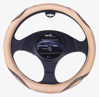 Price - Beige Bling Steering Wheel Cover