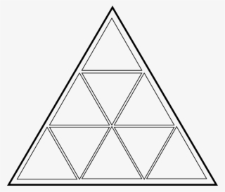 Equilateral Triangle Benzene Hexagon - Triangle Divided Into 6