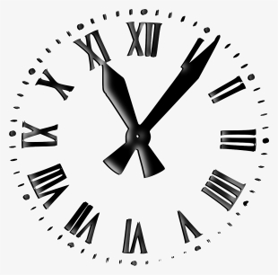 Retro Clockface Clip Art - Reloj Del Tiempo Png