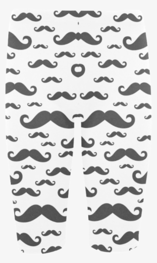 Black Handlebar Mustache / Moustache Pattern Hestia - Sock