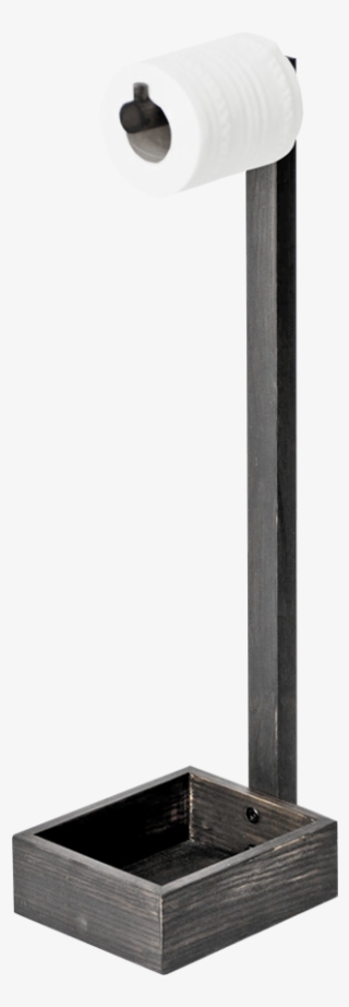 Free Standing Toilet Roll Holder In Dark Oak - Free Standing Toilet Roll Holder