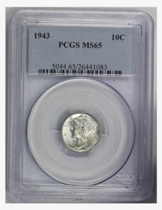 1943 Mercury Dime Pcgs Ms65 - Silver