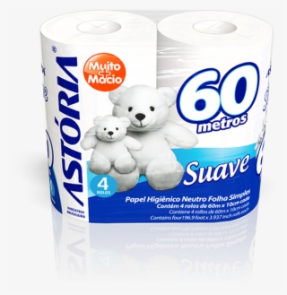 Facial Tissue, Cosmetic Packaging, Toilet Paper, Package - Papel Higiênico Astoria Suave