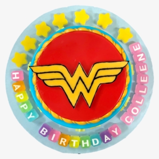 Wonder Woman Hand Drawn - Logo Happy Birthday Wonder Woman
