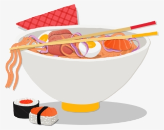 Ramen Japanese Cuisine Pasta Instant Noodle - Bowl Of Ramen Painting