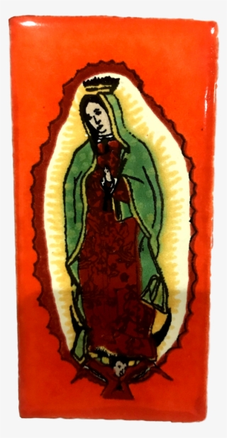 Religious Tile Small Virgen De Guadalupe Multi- Color - Illustration