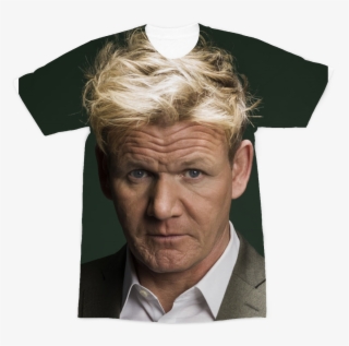 Close Up Of Gordon Ramsay ﻿premium Sublimation Adult - Gordon Ramsay Before And After Face Lift