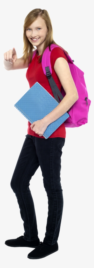 Woman Student Free Commercial Use Png Images - College Girl Hd Png