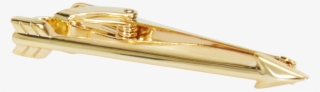 Gold Gold Arrow 5cm Tie Bar - Gold