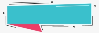 Blue Banner Pink Down Abstract Around - Abstract Banner Transparent Png