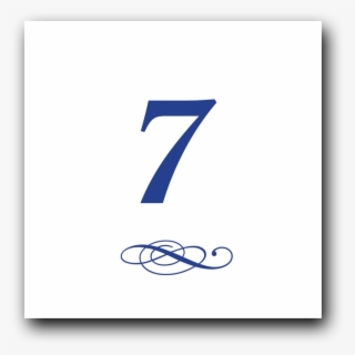 Elegant Blue Square Table Numbers - Cobalt Blue