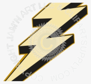 Tattoo Clipart Lightning Bolt - Number