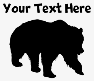 Grizzly Bear Silhouette Boxer Shorts - American Black Bear