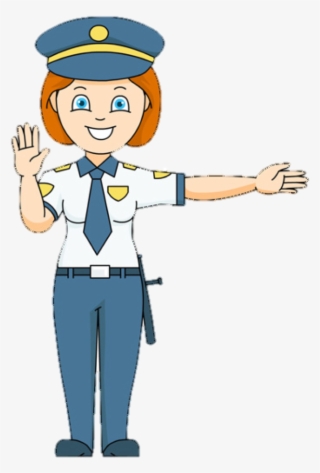 The Great Big Car And Truck Book - Police Lady Clip Art