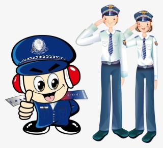 Cartoon Comics Police Officer - 卡通 警察