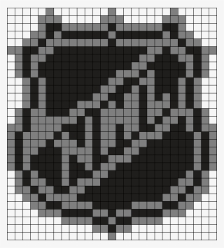 Nhl Perler Bead Pattern / Bead Sprite - Nhl Logo Perler Beads
