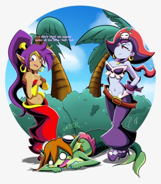 Shantae, Risky Boots And Mermaid By Corythec