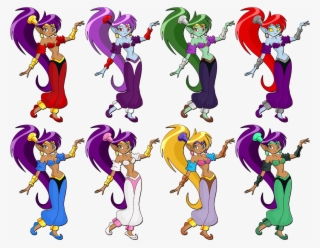 Lizuka's Alternate Color Mock-ups - Shantae