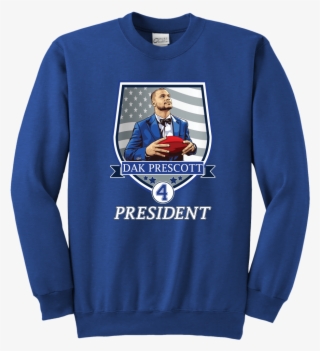 Dak Prescott 4 President Youth Sweatshirt - Crew Neck