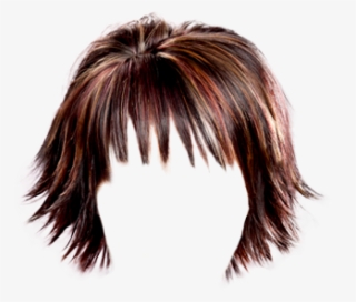 Casual Medium Straight Hairstyle With Layered Bangs - Lace Wig