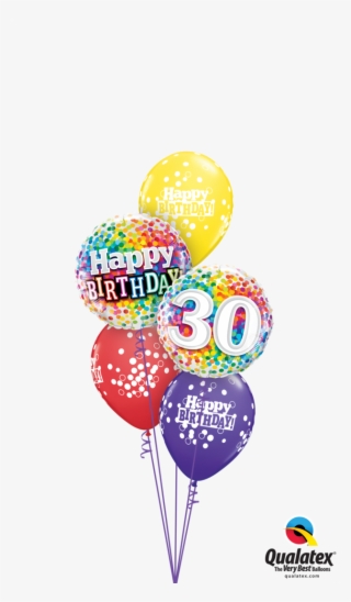 Birthday Confetti Balloon Display - Welcome Home Balloon Png
